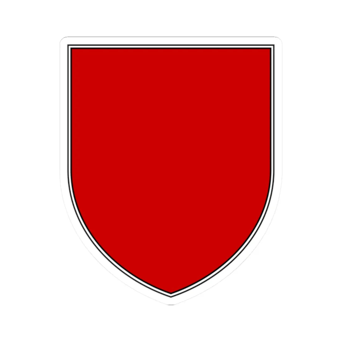 Pahonia-contour bg-shield-arms double black edge (Belarus) (Coat of Arms) STICKER Vinyl Kiss-Cut Decal 2 Inch White - The Sticker Space