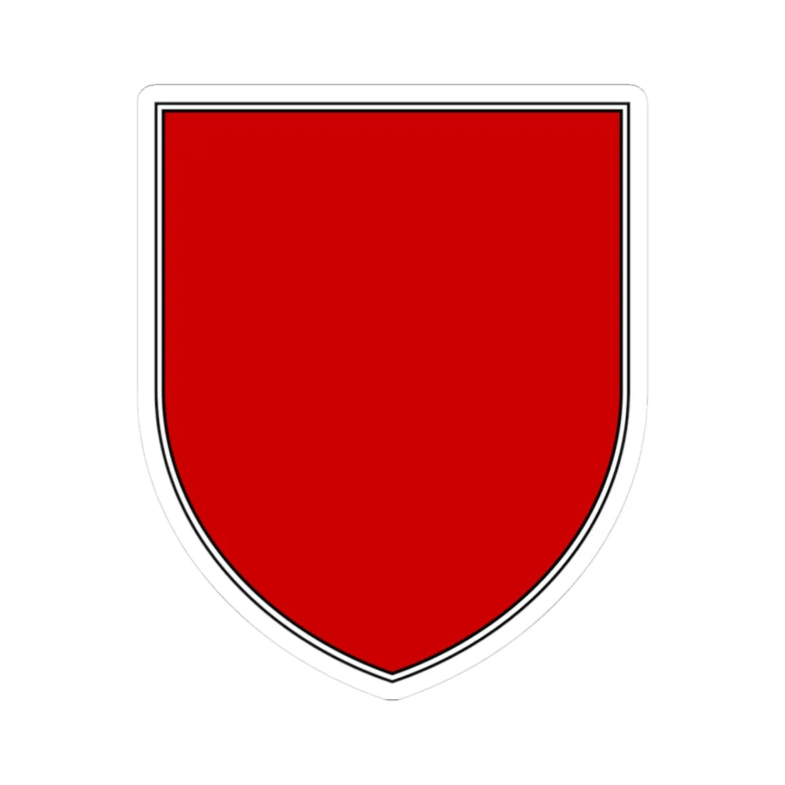 Pahonia-contour bg-shield-arms double black edge (Belarus) (Coat of Arms) STICKER Vinyl Kiss-Cut Decal 3 Inch White - The Sticker Space