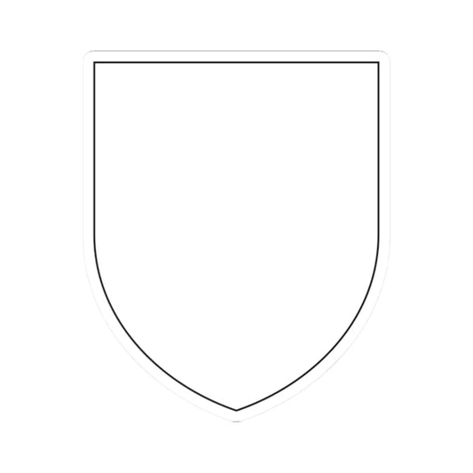 Pahonia-contour bg-shield-arms white filled (Belarus) (Coat of Arms) STICKER Vinyl Kiss-Cut Decal 2 Inch White - The Sticker Space