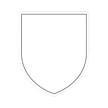 Pahonia-contour bg-shield-arms white filled (Belarus) (Coat of Arms) STICKER Vinyl Kiss-Cut Decal 3 Inch White - The Sticker Space