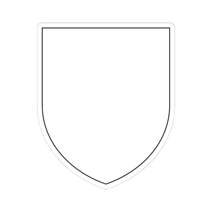 Pahonia-contour bg-shield-arms white filled (Belarus) (Coat of Arms) STICKER Vinyl Kiss-Cut Decal 4 Inch White - The Sticker Space