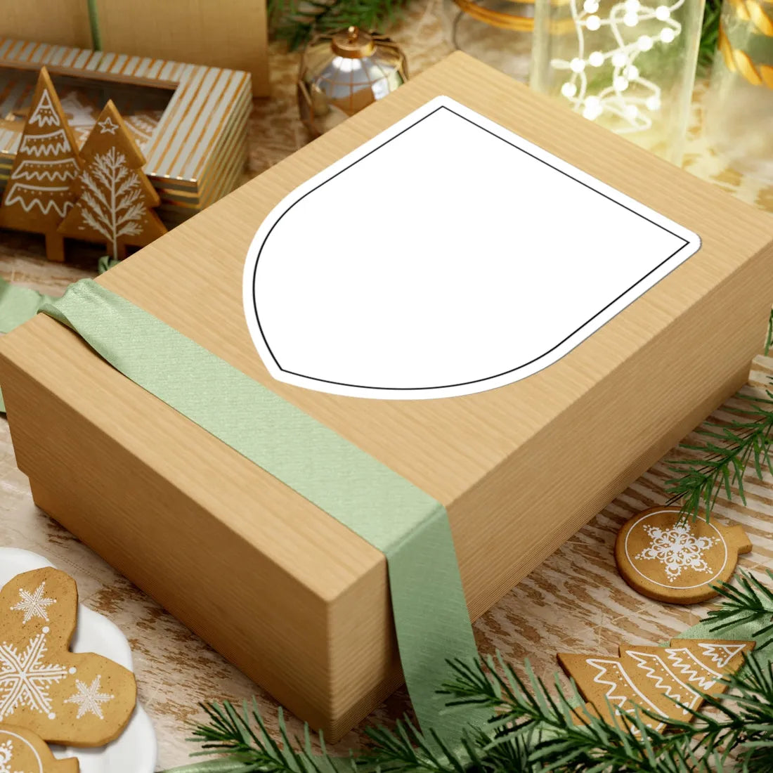 Pahonia-contour bg-shield-arms white filled (Belarus) (Coat of Arms) STICKER Vinyl Kiss-Cut Decal - The Sticker Space