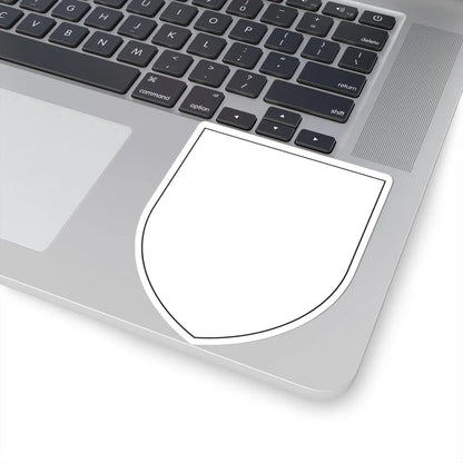 Pahonia-contour bg-shield-arms white filled (Belarus) (Coat of Arms) STICKER Vinyl Kiss-Cut Decal - The Sticker Space