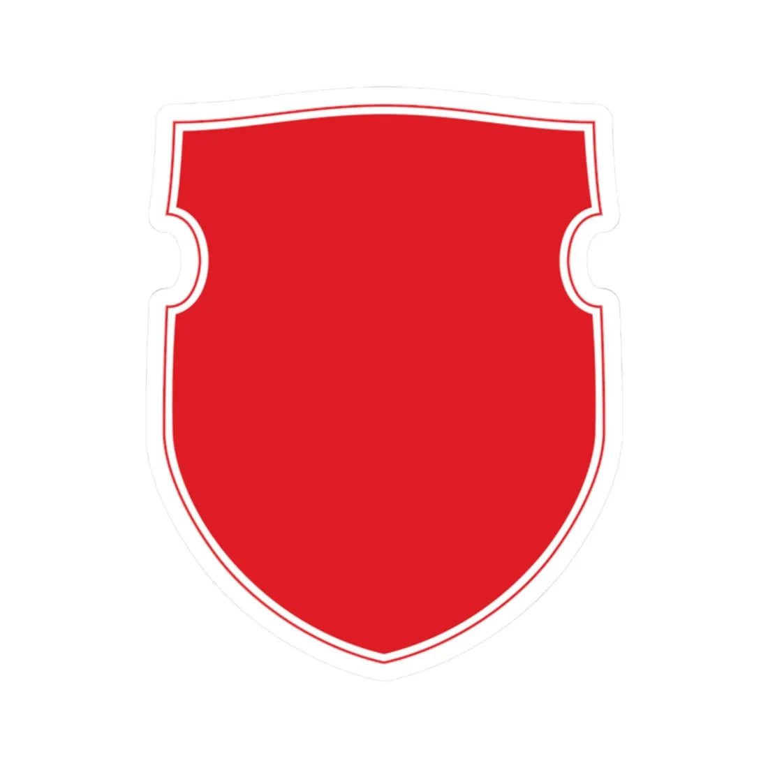 Pahonia-contour bg-shield (Belarus) (Coat of Arms) STICKER Vinyl Kiss-Cut Decal 2 Inch White - The Sticker Space