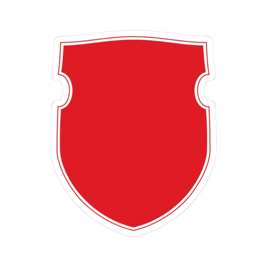 Pahonia-contour bg-shield (Belarus) (Coat of Arms) STICKER Vinyl Kiss-Cut Decal 3 Inch White - The Sticker Space