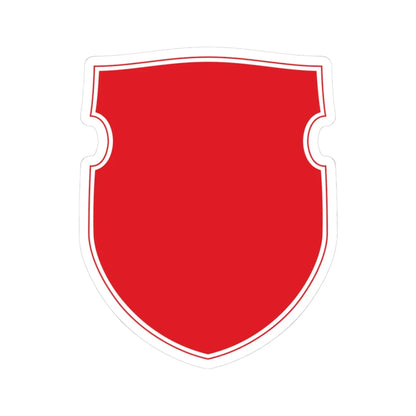 Pahonia-contour bg-shield (Belarus) (Coat of Arms) STICKER Vinyl Kiss-Cut Decal 3 Inch White - The Sticker Space