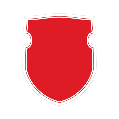 Pahonia-contour bg-shield (Belarus) (Coat of Arms) STICKER Vinyl Kiss-Cut Decal 4 Inch White - The Sticker Space