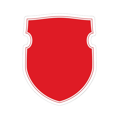 Pahonia-contour bg-shield (Belarus) (Coat of Arms) STICKER Vinyl Kiss-Cut Decal 6 Inch White - The Sticker Space