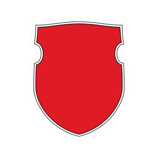 Pahonia-contour bg-shield double black edge (Belarus) (Coat of Arms) STICKER Vinyl Kiss-Cut Decal 2 Inch White - The Sticker Space