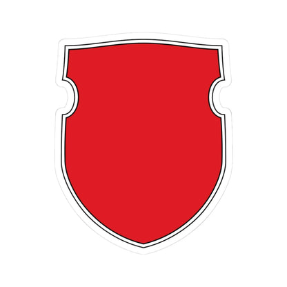 Pahonia-contour bg-shield double black edge (Belarus) (Coat of Arms) STICKER Vinyl Kiss-Cut Decal 3 Inch White - The Sticker Space