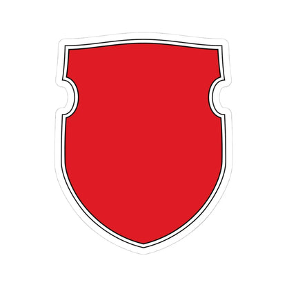 Pahonia-contour bg-shield double black edge (Belarus) (Coat of Arms) STICKER Vinyl Kiss-Cut Decal 4 Inch White - The Sticker Space