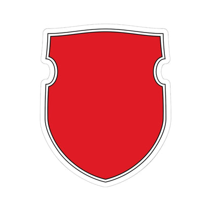 Pahonia-contour bg-shield double black edge (Belarus) (Coat of Arms) STICKER Vinyl Kiss-Cut Decal 6 Inch White - The Sticker Space