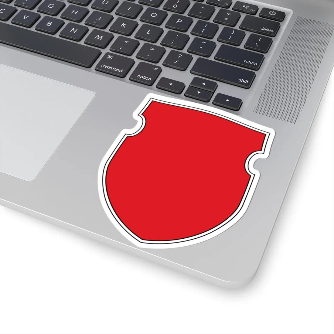 Pahonia-contour bg-shield double black edge (Belarus) (Coat of Arms) STICKER Vinyl Kiss-Cut Decal - The Sticker Space