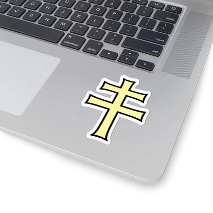 Pahonia-contour black-gold cross (Belarus) (Coat of Arms) STICKER Vinyl Kiss-Cut Decal - The Sticker Space