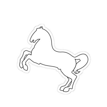 Pahonia-contour horse sketch (Belarus) (Coat of Arms) STICKER Vinyl Kiss-Cut Decal 6 Inch White - The Sticker Space