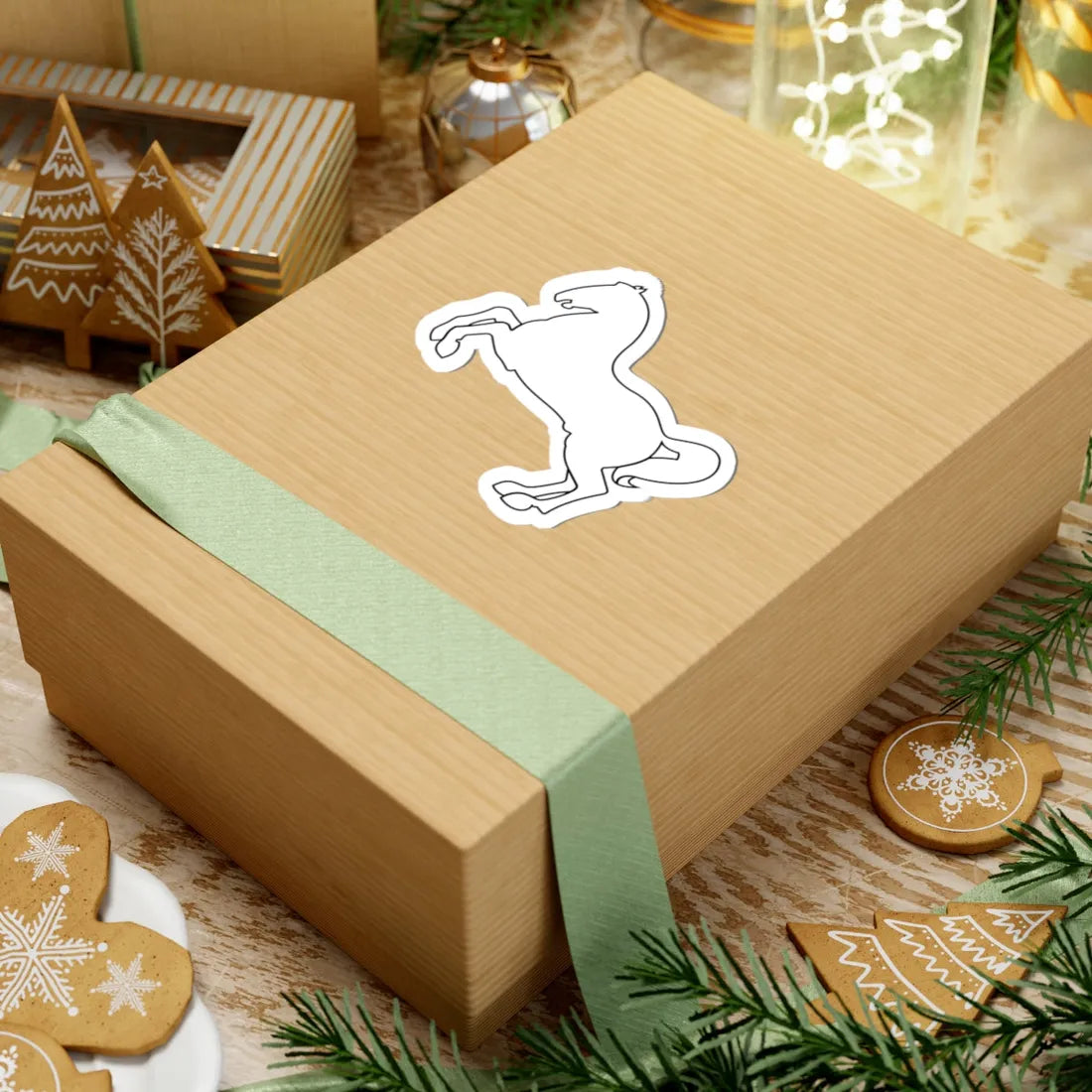 Pahonia-contour horse sketch (Belarus) (Coat of Arms) STICKER Vinyl Kiss-Cut Decal - The Sticker Space