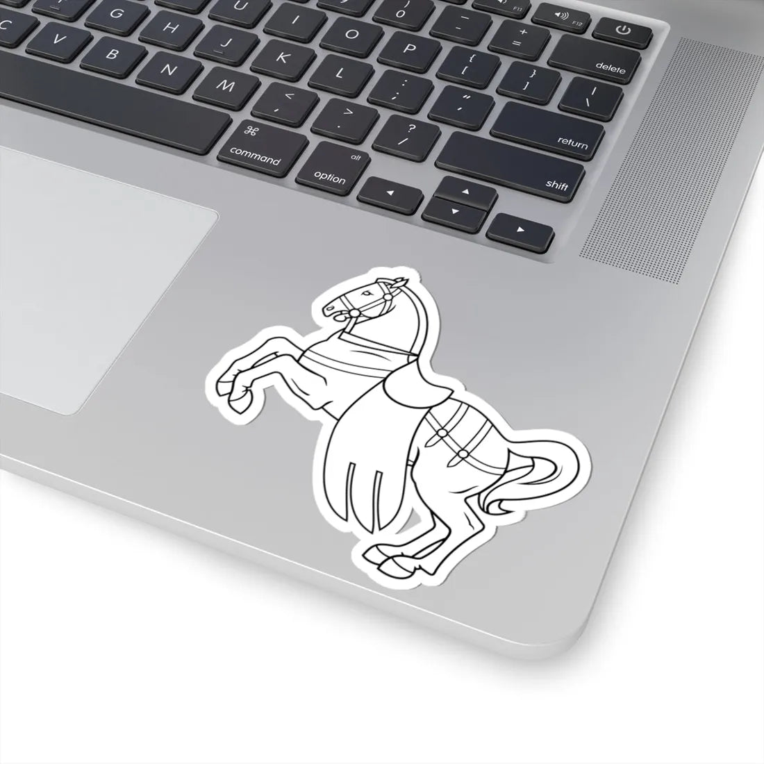 Pahonia-contour horse with harness (Belarus) (Coat of Arms) STICKER Vinyl Kiss-Cut Decal - The Sticker Space