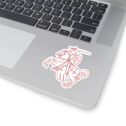 Pahonia-contour lightweight-by element-white filled (Belarus) (Coat of Arms) STICKER Vinyl Kiss-Cut Decal - The Sticker Space