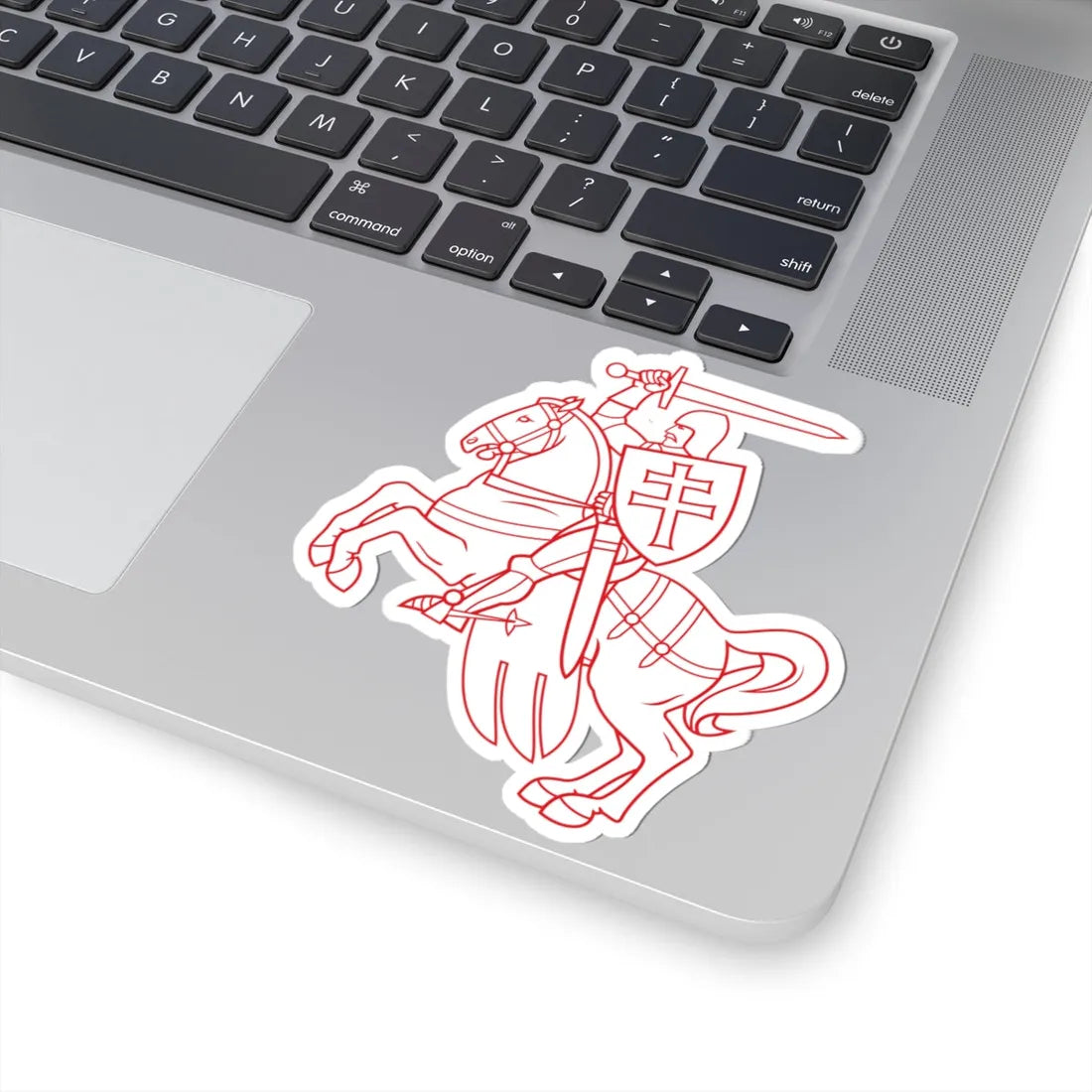 Pahonia-contour lightweight-by element-white filled (Belarus) (Coat of Arms) STICKER Vinyl Kiss-Cut Decal - The Sticker Space