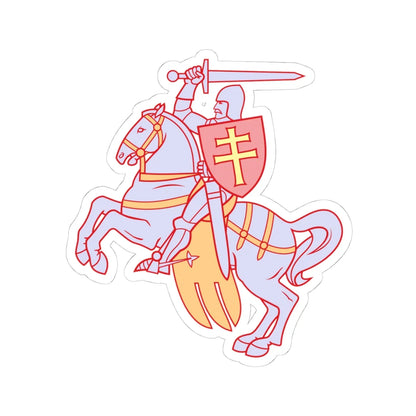 Pahonia-contour multi-color fill available (Belarus) (Coat of Arms) STICKER Vinyl Kiss-Cut Decal 4 Inch White - The Sticker Space