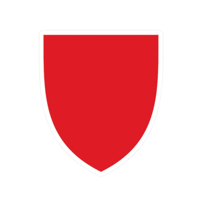 Pahonia-contour red shield (Belarus) (Coat of Arms) STICKER Vinyl Kiss-Cut Decal 2 Inch White - The Sticker Space