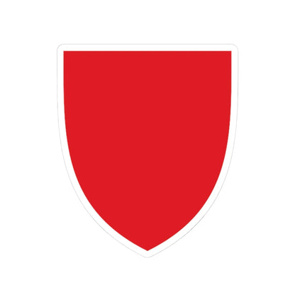 Pahonia-contour red shield (Belarus) (Coat of Arms) STICKER Vinyl Kiss-Cut Decal 3 Inch White - The Sticker Space