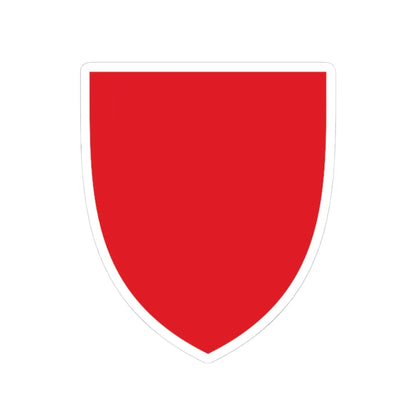 Pahonia-contour red shield (Belarus) (Coat of Arms) STICKER Vinyl Kiss-Cut Decal 4 Inch White - The Sticker Space