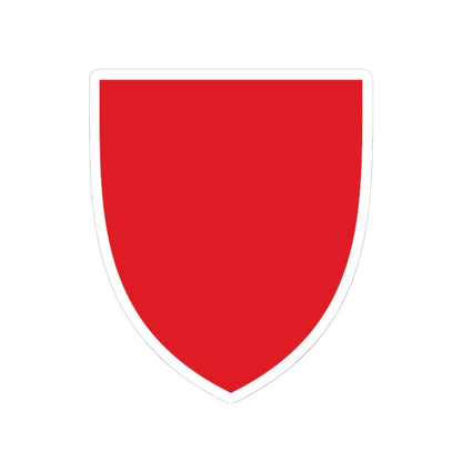 Pahonia-contour red shield (Belarus) (Coat of Arms) STICKER Vinyl Kiss-Cut Decal 6 Inch White - The Sticker Space