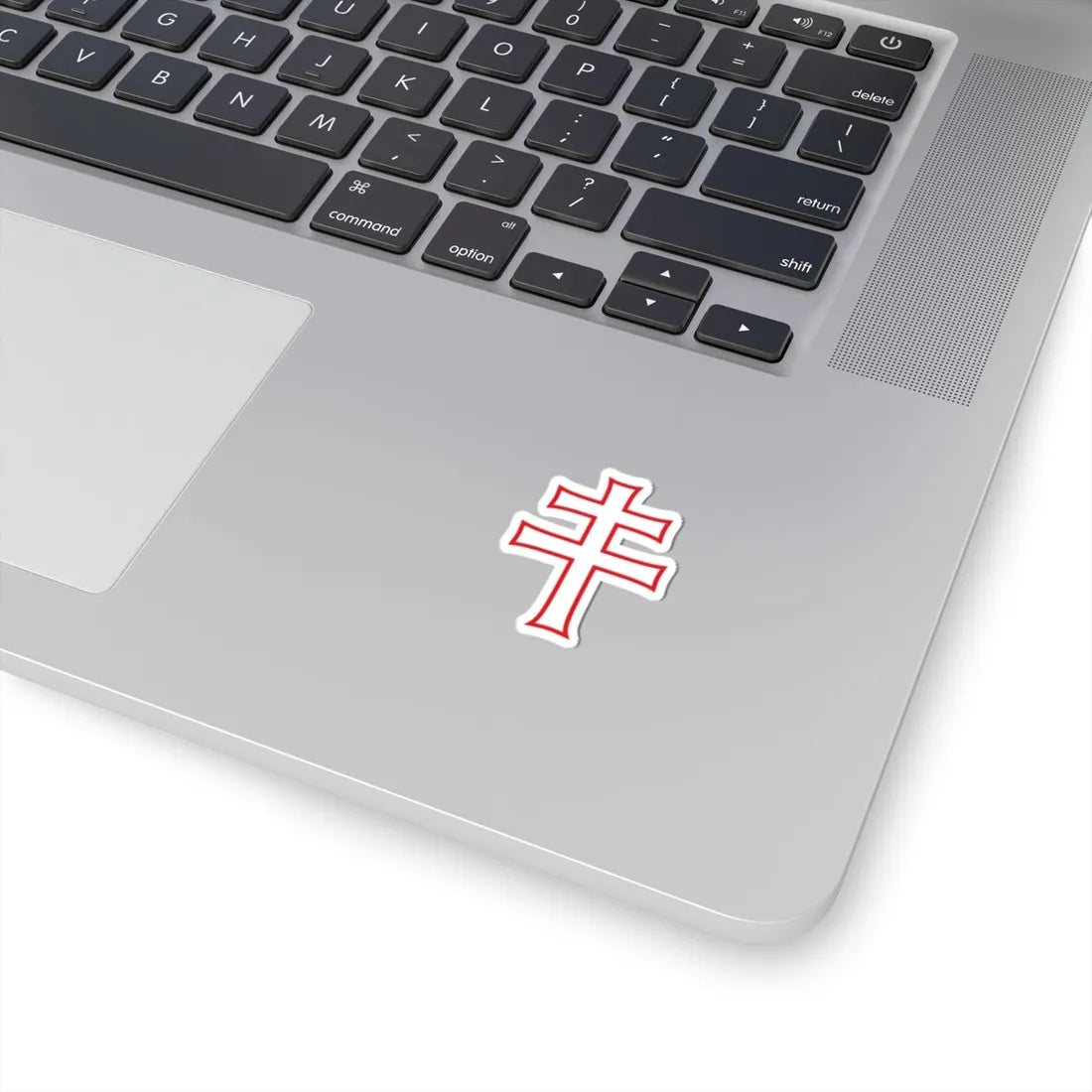 Pahonia-contour red-white cross (Belarus) (Coat of Arms) STICKER Vinyl Kiss-Cut Decal - The Sticker Space
