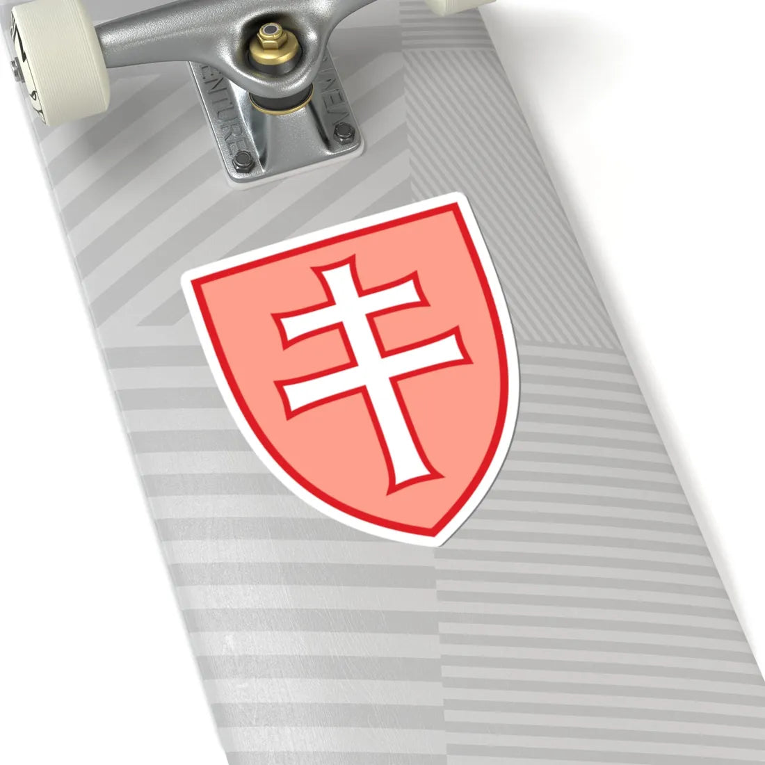 Pahonia-contour shield with cross (Belarus) (Coat of Arms) STICKER Vinyl Kiss-Cut Decal - The Sticker Space