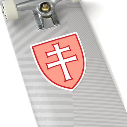 Pahonia-contour shield with cross (Belarus) (Coat of Arms) STICKER Vinyl Kiss-Cut Decal - The Sticker Space