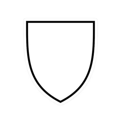 Pahonia-contour white shield (Belarus) (Coat of Arms) STICKER Vinyl Kiss-Cut Decal 2 Inch White - The Sticker Space