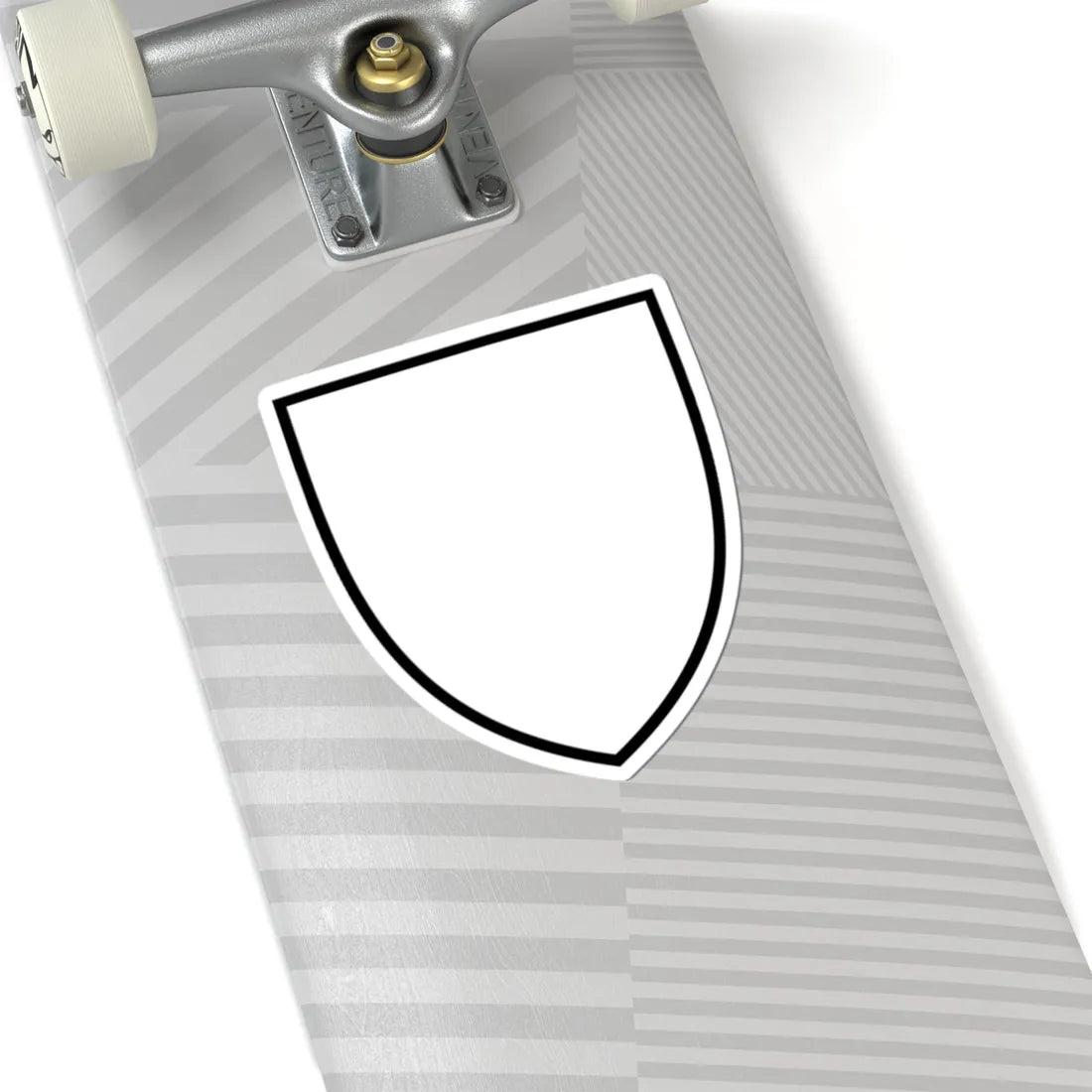 Pahonia-contour white shield (Belarus) (Coat of Arms) STICKER Vinyl Kiss-Cut Decal - The Sticker Space