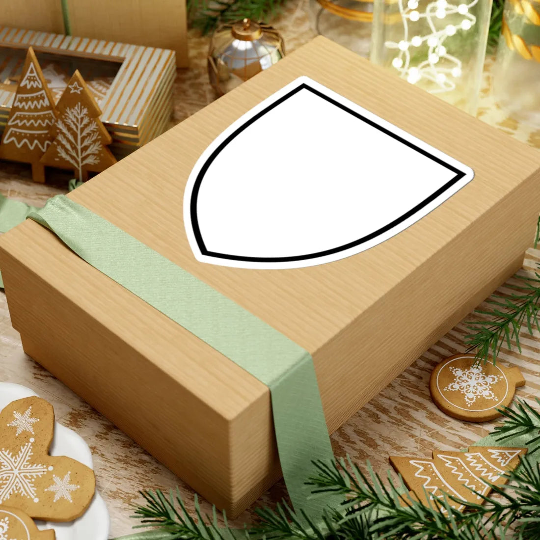 Pahonia-contour white shield (Belarus) (Coat of Arms) STICKER Vinyl Kiss-Cut Decal - The Sticker Space