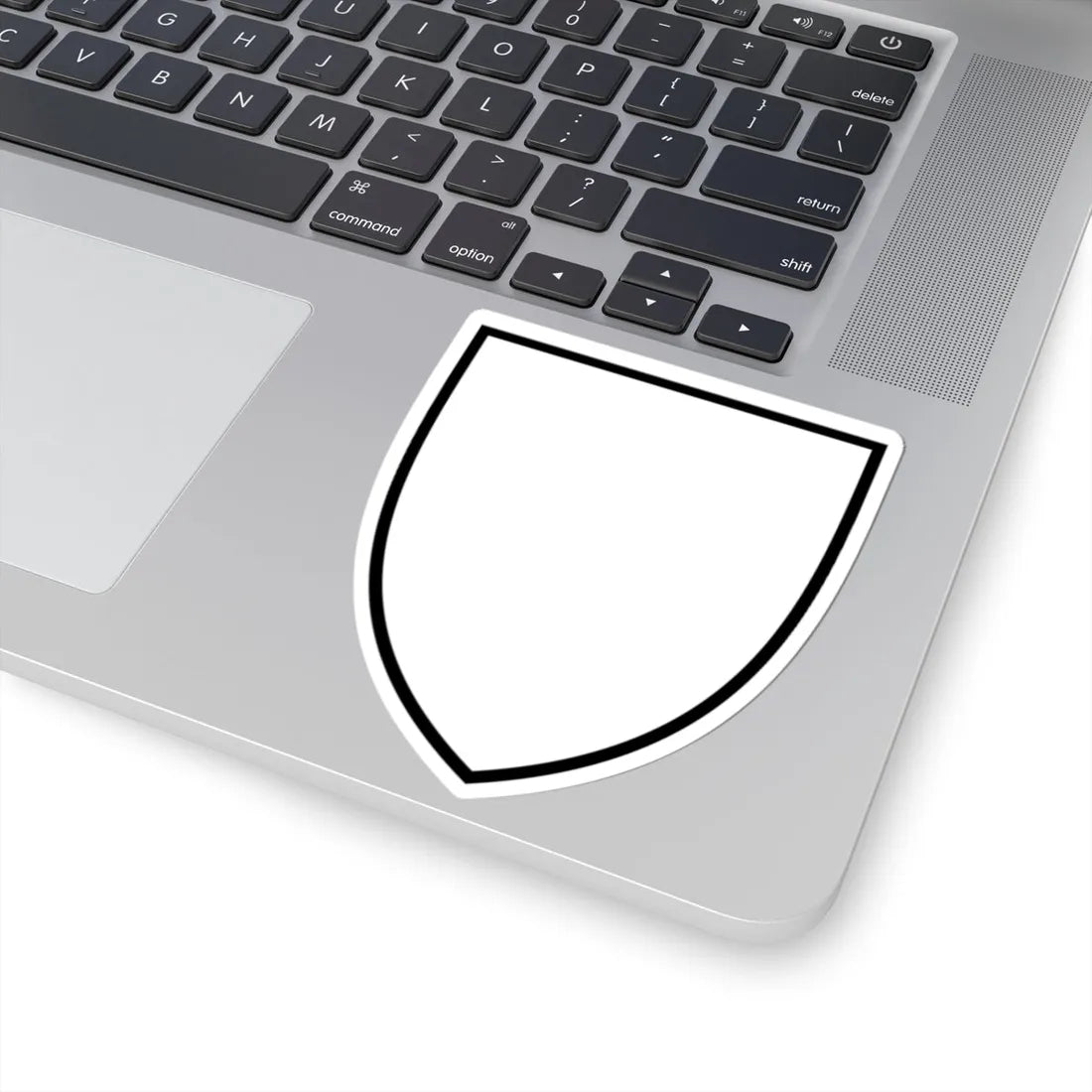 Pahonia-contour white shield (Belarus) (Coat of Arms) STICKER Vinyl Kiss-Cut Decal - The Sticker Space