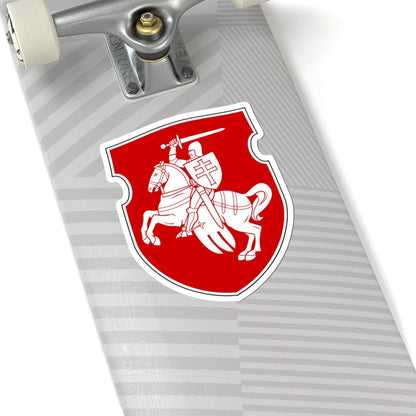 Pahonia-light black-white contour (Belarus) (Coat of Arms) STICKER Vinyl Kiss-Cut Decal - The Sticker Space