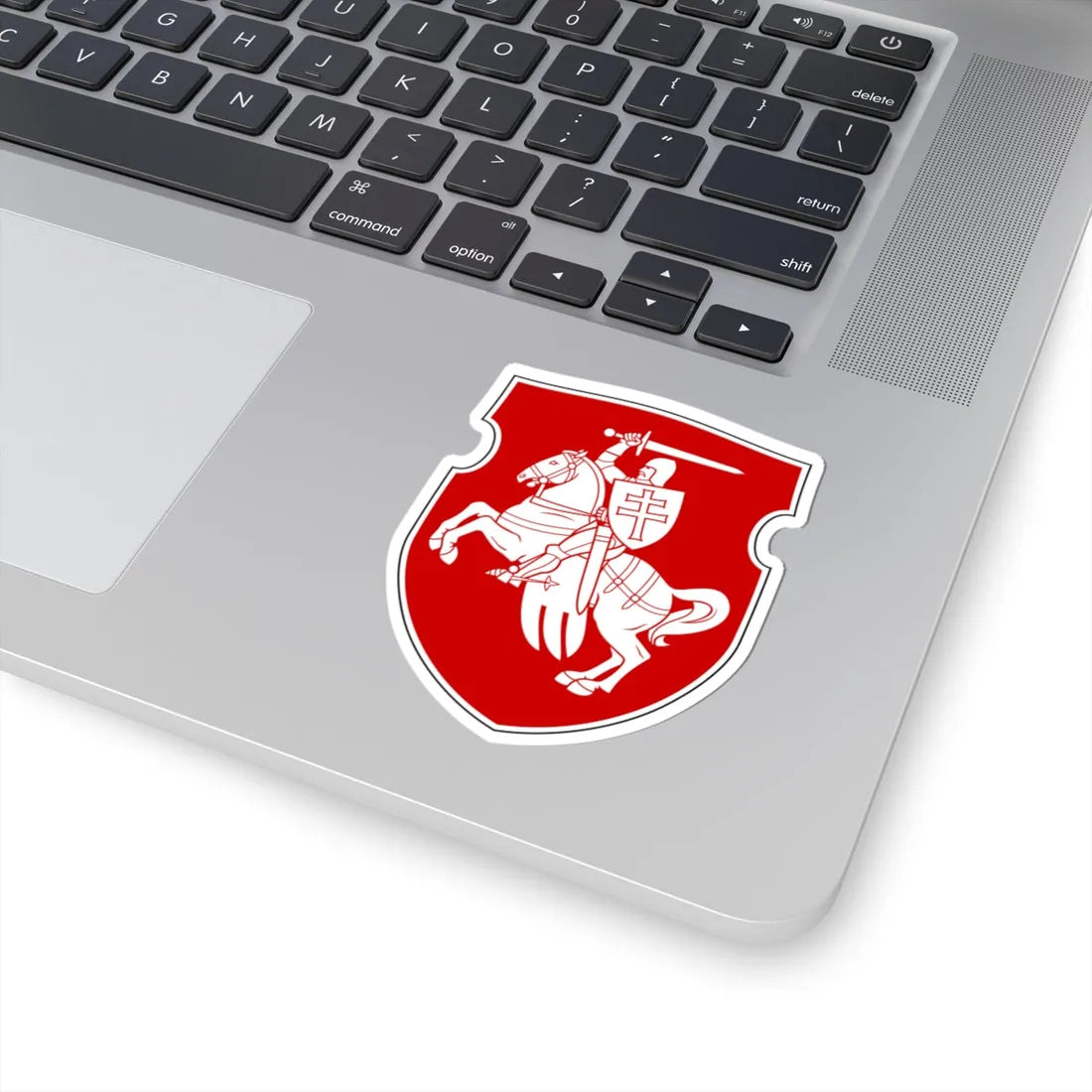 Pahonia-light black-white contour (Belarus) (Coat of Arms) STICKER Vinyl Kiss-Cut Decal - The Sticker Space