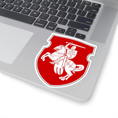 Pahonia-light black-white contour (Belarus) (Coat of Arms) STICKER Vinyl Kiss-Cut Decal - The Sticker Space