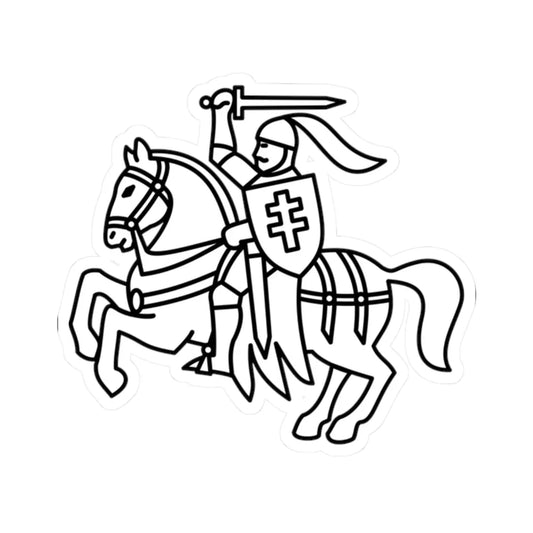 Pahonia of Coat of Arms of Mahiloŭ (Belarus) (Coat of Arms) STICKER Vinyl Kiss-Cut Decal 2 Inch White - The Sticker Space