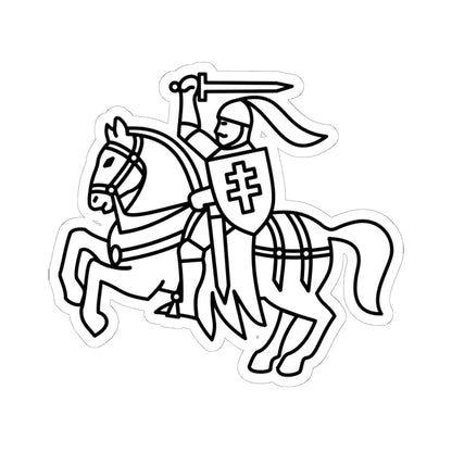 Pahonia of Coat of Arms of Mahiloŭ (Belarus) (Coat of Arms) STICKER Vinyl Kiss-Cut Decal 6 Inch White - The Sticker Space