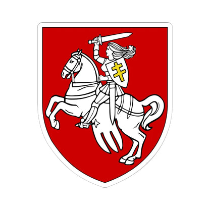 Pahonia womens version (Belarus) (Coat of Arms) STICKER Vinyl Kiss-Cut Decal 6 Inch White - The Sticker Space