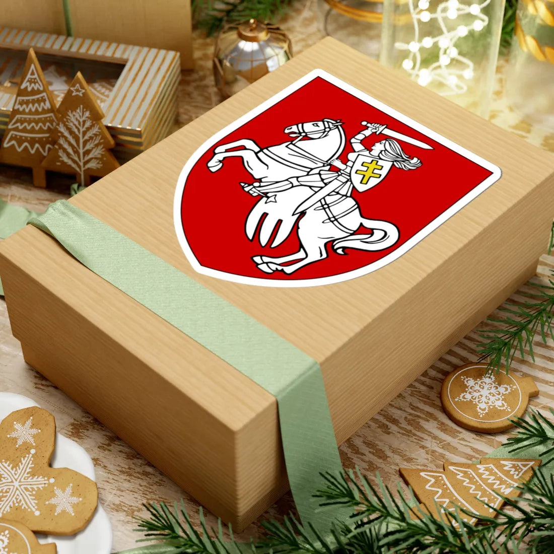 Pahonia womens version (Belarus) (Coat of Arms) STICKER Vinyl Kiss-Cut Decal - The Sticker Space