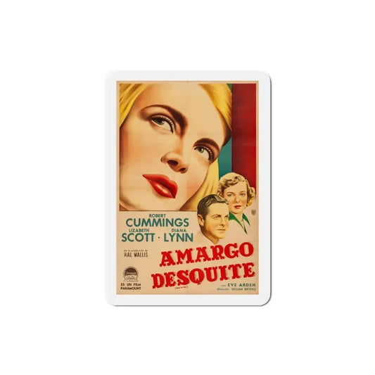 Paid in Full 1950 v2 Movie Poster Refrigerator Magnet 3 Inch - The Sticker Space