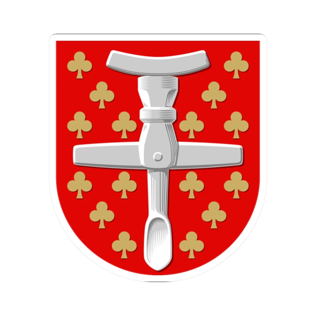 Paimio vaakuna (Finland) (Coat of Arms) STICKER Vinyl Kiss-Cut Decal 2 Inch White - The Sticker Space