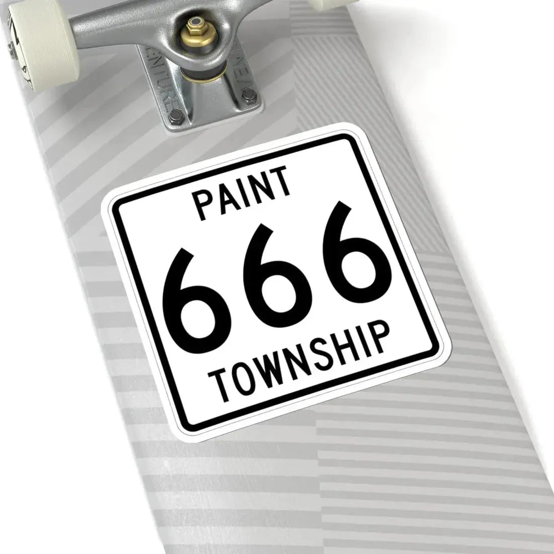 Paint Township Route 666 Holmes County Ohio (Ohio) (Road Sign) STICKER Vinyl Kiss-Cut Decal - The Sticker Space