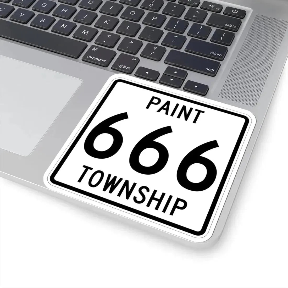 Paint Township Route 666 Holmes County Ohio (Ohio) (Road Sign) STICKER Vinyl Kiss-Cut Decal - The Sticker Space