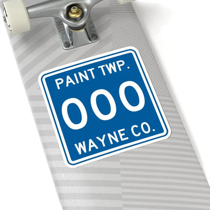 Paint Township Wayne County Ohio route shield template (Ohio) (Road Sign) STICKER Vinyl Kiss-Cut Decal - The Sticker Space