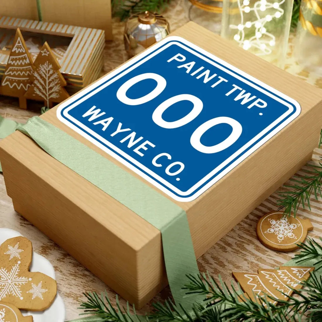 Paint Township Wayne County Ohio route shield template (Ohio) (Road Sign) STICKER Vinyl Kiss-Cut Decal - The Sticker Space