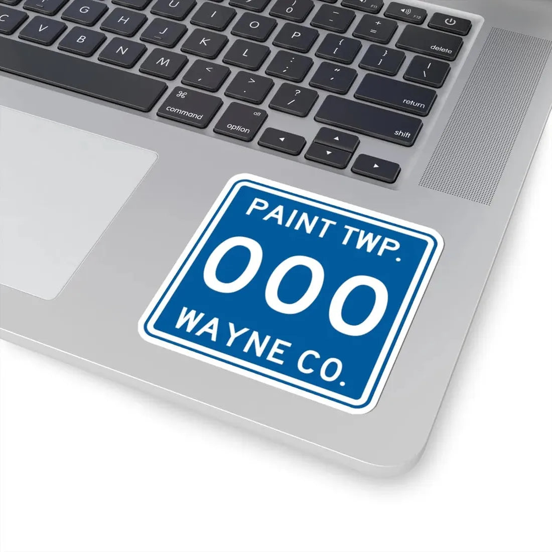 Paint Township Wayne County Ohio route shield template (Ohio) (Road Sign) STICKER Vinyl Kiss-Cut Decal - The Sticker Space