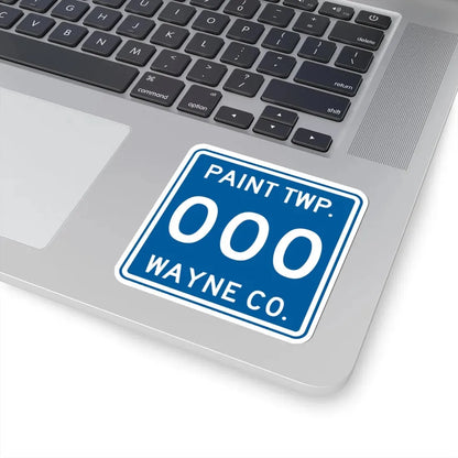 Paint Township Wayne County Ohio route shield template (Ohio) (Road Sign) STICKER Vinyl Kiss-Cut Decal - The Sticker Space